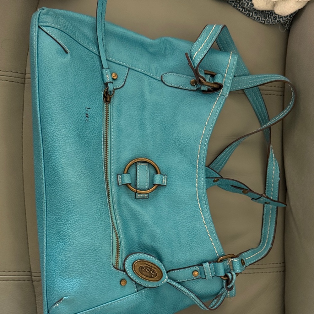 Teal Blue Women's Shoulder Bag with wallet